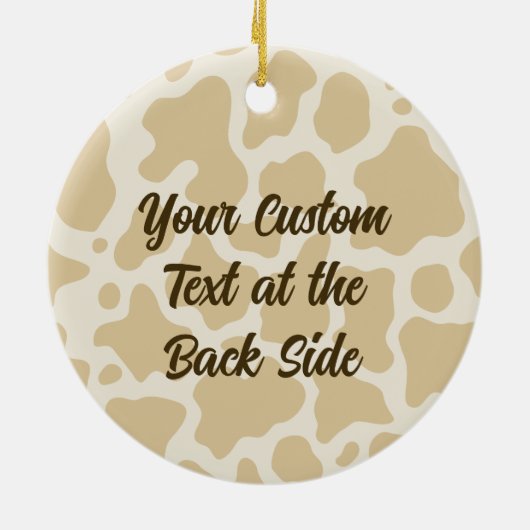 Koe Hoofd keramisch Ornament (Achterkant)