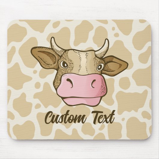 Koe Hoofd Muismat (Voorkant)