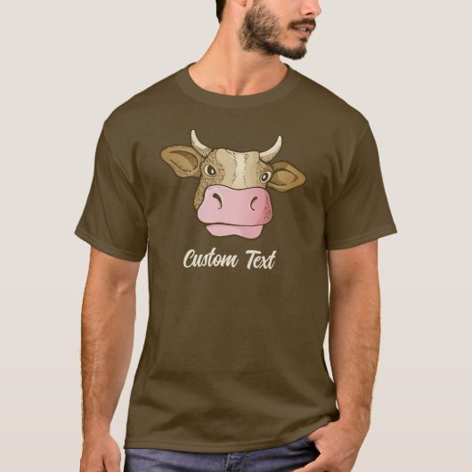 Koe hoofd T-shirt (Voorkant)