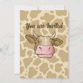 Koe Hoofd Uitnodiging (Achterkant)