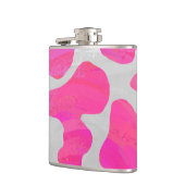Koe Hot Pink en White Print Heupfles (Links)