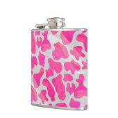 Koe Hot Pink en White Print Heupfles (Links)