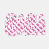 Koe Hot Pink en White Silhouette Bedankdoosjes (Uitgevouwen)