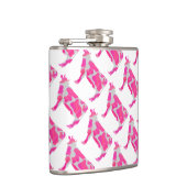 Koe Hot Pink en White Silhouette Heupfles (Rechts)