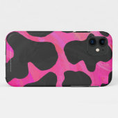 Koe Hot-roze en zwart afdrukken Case-Mate iPhone Case (Achterkant (horizontaal))
