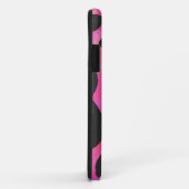 Koe Hot-roze en zwart afdrukken Case-Mate iPhone Case (Achterkant/rechts)