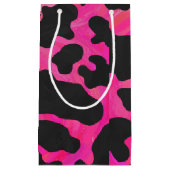 Koe Hot-roze en zwart afdrukken Klein Cadeauzakje (Voorkant)