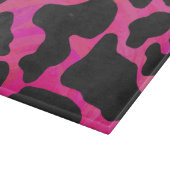 Koe Hot-roze en zwart afdrukken Snijplank (Hoek)