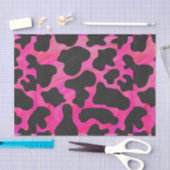 Koe Hot-roze en zwart afdrukken Tissuepapier (Craft)