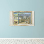 Koe houder, 1825 canvas afdruk (Insitu (Houten vloer))