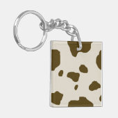 KOE HUID Bruin Sleutelhanger (Voorkant Links)