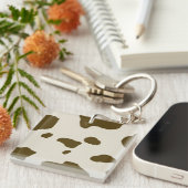 KOE HUID Bruin Sleutelhanger (Voorkant Rechts)