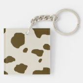 KOE HUID Bruin Sleutelhanger (Achterkant)