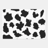 Koe Huid Zwart-wit Patroon Inpakpapier Vel (Voorkant)