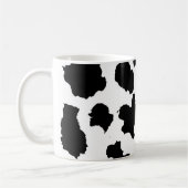 Koe Huid Zwart-wit Patroon Koffiemok (Links)
