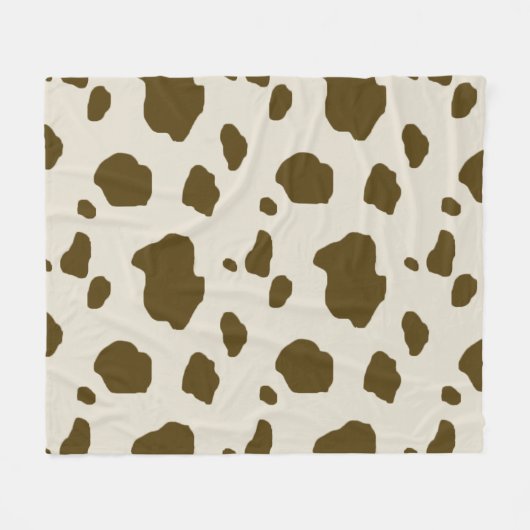 KOE-HUIDbruin Fleece Deken (Voorkant (Horizontaal))