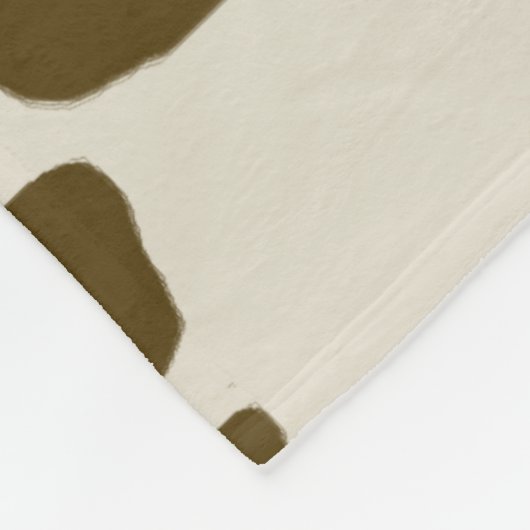 KOE-HUIDbruin Fleece Deken (Hoek)