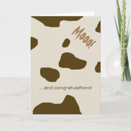 KOE HUIDbruin Kaart (Voorkant)