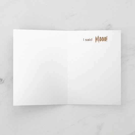 KOE HUIDbruin Kaart (Binnen)