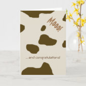 KOE HUIDbruin Kaart (Gele Bloem)