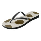 KOE-HUIDbruin Teenslippers (Schuin)