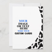 Koe huidpatroon Sjabloon, Creëer uw eigen Aankondiging (Voorkant)