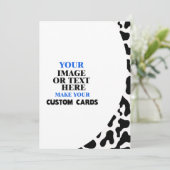 Koe huidpatroon Sjabloon, Creëer uw eigen Aankondiging (Staand voorkant)