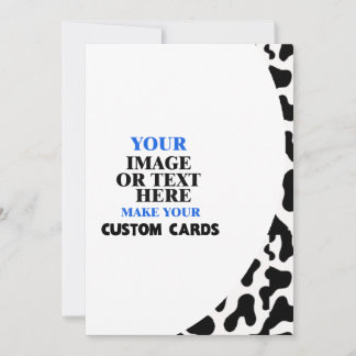 Koe huidpatroon Sjabloon, Creëer uw eigen Aankondiging