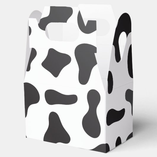 Koe huidtextuur bedankdoosjes (Geopend)