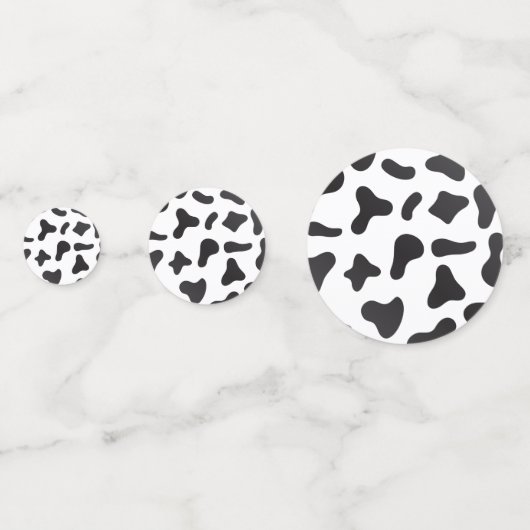 Koe huidtextuur confetti (Voorkanten)