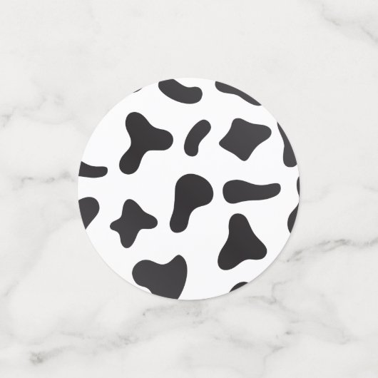 Koe huidtextuur confetti (Kleine voorkant)