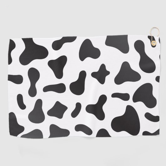 Koe huidtextuur golfhanddoek (Horizontaal)
