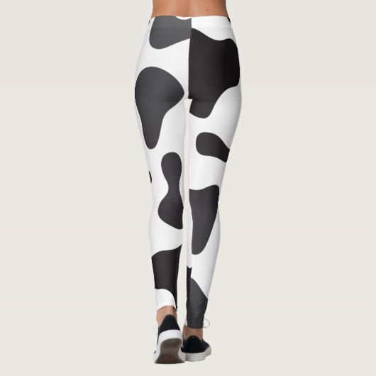 Koe huidtextuur leggings (Achterkant)