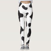 Koe huidtextuur leggings (Voorkant)