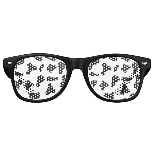 Koe huidtextuur retro zonnebril (Voorkant)