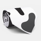 Koe huidtextuur stropdas (Opgerold)