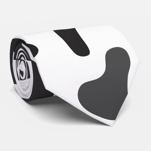 Koe huidtextuur stropdas (Opgerold)