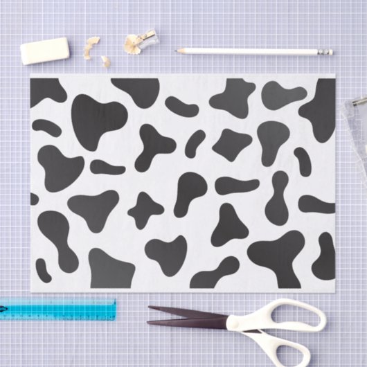 Koe huidtextuur tissuepapier (Craft)