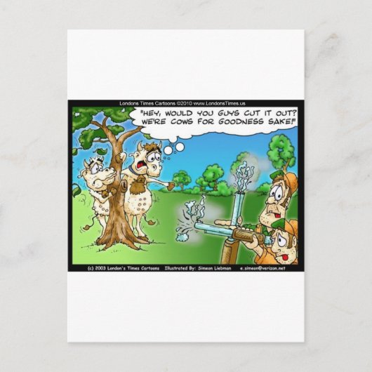 Koe Hunting Season Funny T - shirts Mokken Kaarten (Voorkant)