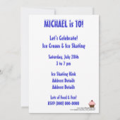 Koe - ijscream en ijsschaatsen kaart (Achterkant)