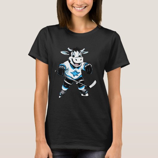 Koe IJshockey T-shirt (Voorkant)