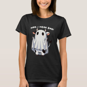 Koe Ik Bedoel Boe Grappige Koe Geest Halloween 202 T-shirt