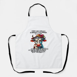 Koe, ik ben niet zomaar een ouwe vrouw geworden schort