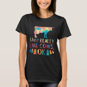 Koe Ik Hou Gewoon Echt Van Koeien Ok Melkveehouder T-shirt