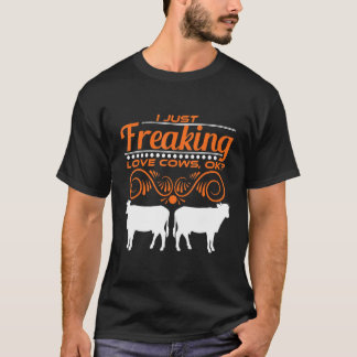 Koe Ik Hou Gewoon Van Koeien Oké T-shirt
