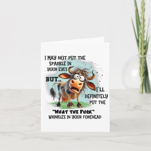 Koe, ik mag de schittering niet in uw ogen doen, m kaart (Voorkant)