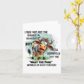 Koe, ik mag de schittering niet in uw ogen doen, m kaart (Gele Bloem)