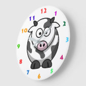 KOE ILLUSTRATIE MET KLEURENNUMMERS VOOR KINDEREN GROTE KLOK (Hoek)