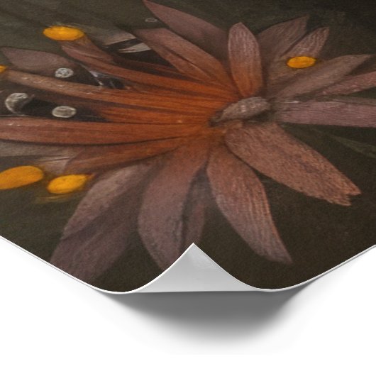 Koe in de couture - Funny koe in een kostuum Poster (Hoek)