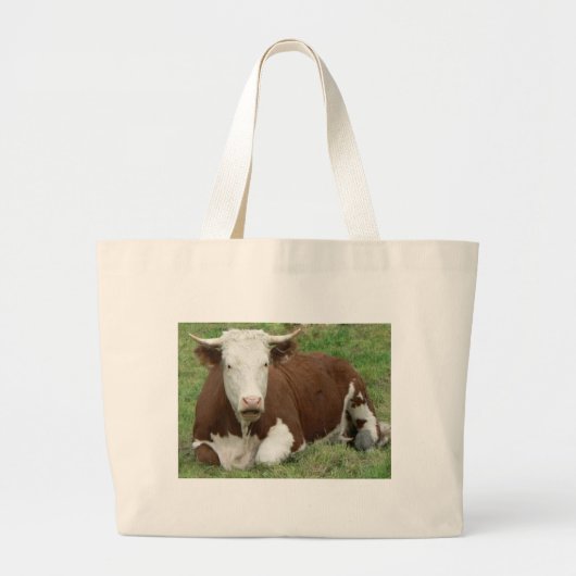 Koe in de Grass Canvas tas (Voorkant)